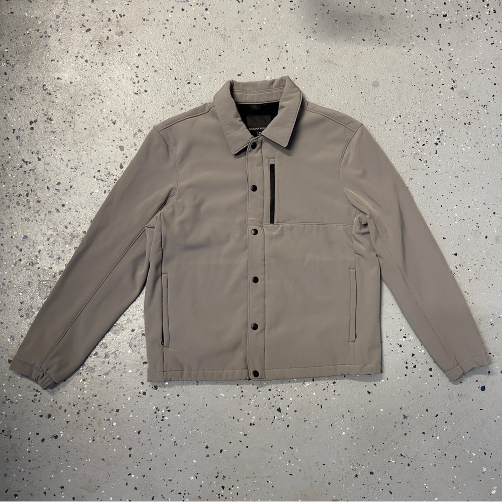 Banana Republic Softshell Button Jacket SZ M